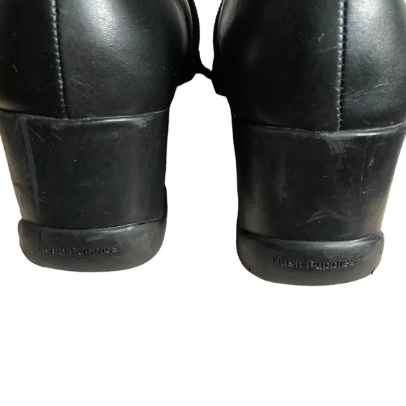 Hush Puppies Women's Black Square Toe Waterproof Ankle Boots - Picture 9 of 9